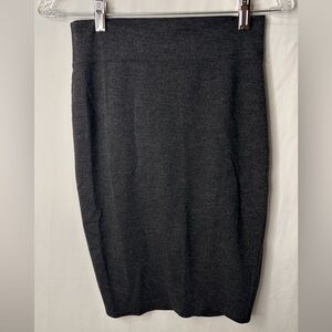 Elegant Charcoal Gray Women's Pencils Skirt Size M